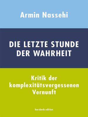 cover image of Die letzte Stunde der Wahrheit